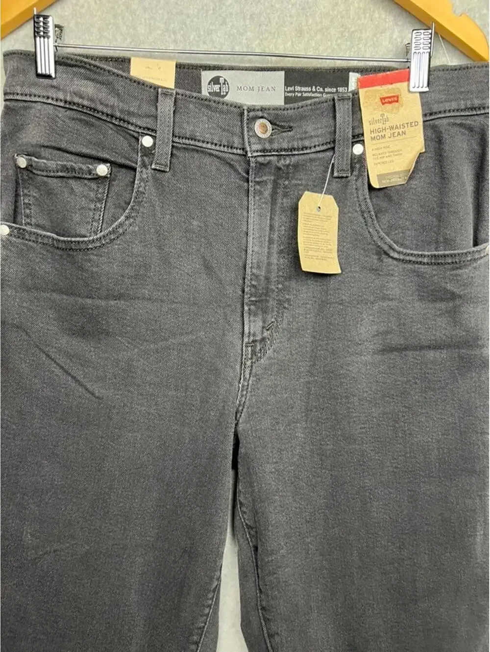 90s Y2k Sliver Tab Levis High Waisted Mom Jeans Denim Tapered Womens 31 X27